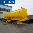 TITAN 30-45cbm road fuel gasoline transport tanker trailers for sale supplier