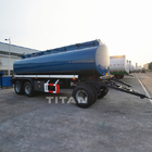 TITAN monoblock diesel milk transport drawbar tanker trailer for sale supplier