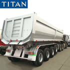 TITAN 30/35 Cubic Meters u shape rock dump semi trailer for sale supplier