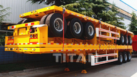 TITAN 2/3/4 axle flatbed trailer 40/60/t flat deck platform semi trailers for sale supplier
