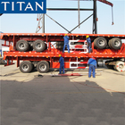 TITAN 40~60 tons bogie suspension commercial Flatbed Semi Trailer manufacturers supplier