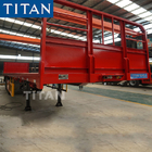 TITAN 4 axle air suspension semi truck flatbed trailer for sale supplier