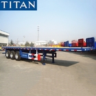 TITAN tridem axle 40 foot flatbed semi truck trailer for sale supplier