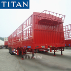 TITAN 40-60 ton general cargo grain hopper fences trailers price supplier