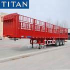 TITAN 40-60 ton general cargo grain hopper fences trailers price supplier