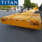 TITAN 80-100 ton heavy equipment folding military lowboy trailer supplier