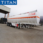 TITAN 3 axle 30-60cbm fuel gasoline palm oil tank trailer for sale supplier