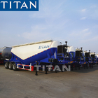 TITAN double silos payload bulk cement powder tanker trailer for sale supplier