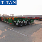 3 axle 40 foot container combo chassis coil carrier trailer-TITAN supplier