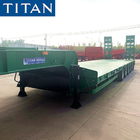 60 Tonne Construction Machinery Carrier Low Bed Trailer With Ramps supplier