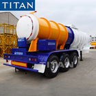 3 Axle 19cbm chemical transport hydrochloric acid tanker trailer supplier