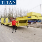 150 Tons Low Bed Semi Trailer Transport Excavator Equipment supplier