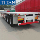3 axle flatbed tractor trailer | 40 foot container semi trailer for sale supplier