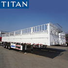 Fence truck trailer 60 ton cargo semi trailer stake type for africa market supplier