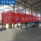 60T Bulk Cargo Transport Grain Trailer with Drop Side for Sale supplier