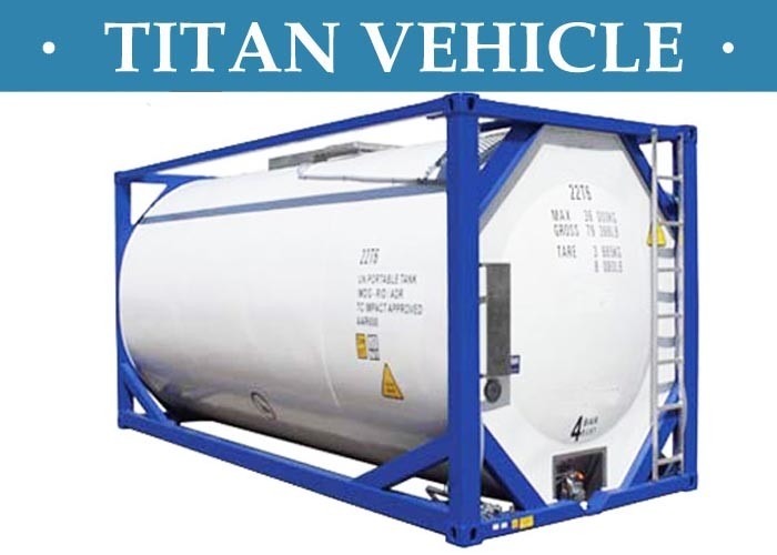 Carbon Steel ISO Tanker container , 20ft Diesel Fuel LNG 