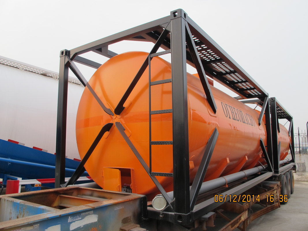 20ft Fuel Tanker Trailer,diesel fuel, petrol, palm oil tank container