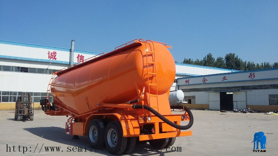 30T 2 axle Lime Powder Trailer Tanker  | Titan Vehicle Co.,Ltd supplier