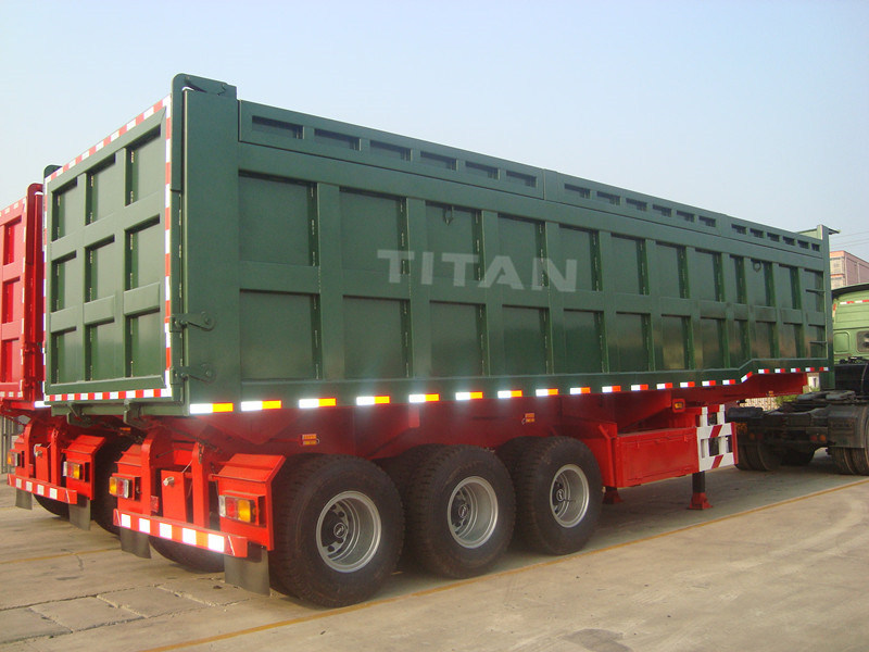 TITAN VEHICLE 3 axles hydraulic cylinder dump trailer for sale