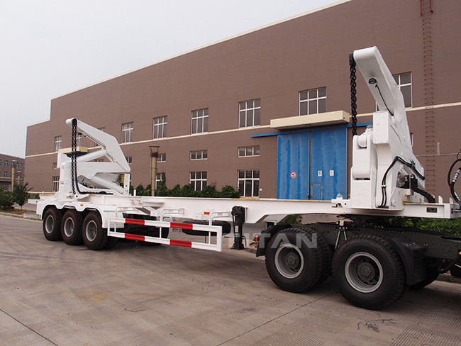 TITAN VEHICLE 3 axles container lifer mounted on semi trailer  for sale supplier