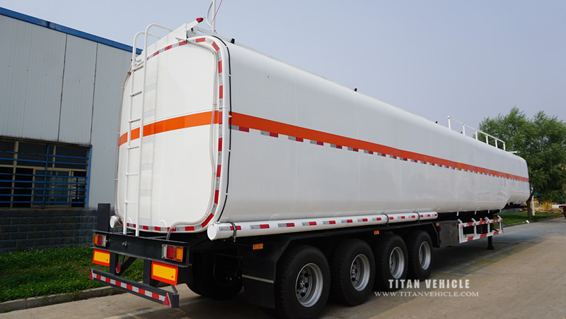 4 axles diesel fuel tank semi trailers of 45,000 and 50,000 litres volume for sale supplier