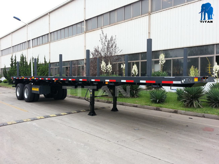2 axle 20ft container semi truck trailer | TITAN supplier