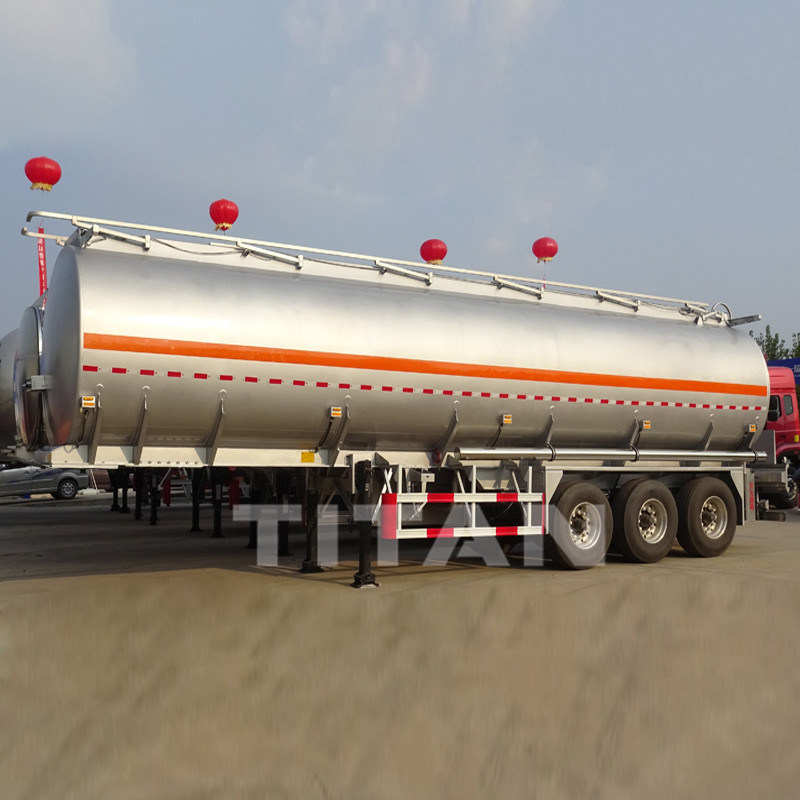 40 cbm aluminium alloy fuel tankers trailer aluminium fuel tanks