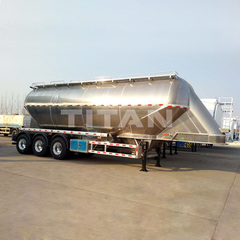 aluminum cement trailer bulk cement bulker transporter tank tanker semi trailer supplier