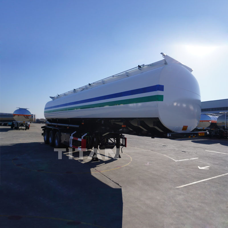 Distribution 3 Axle 45000 liters fuel tanker trailer for Sale supplier