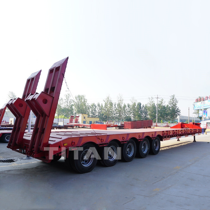 TITAN Excavateur semi-remorque 5 axles 130 tonnes semi-remorque surbaissée à vendre en haute qualité supplier