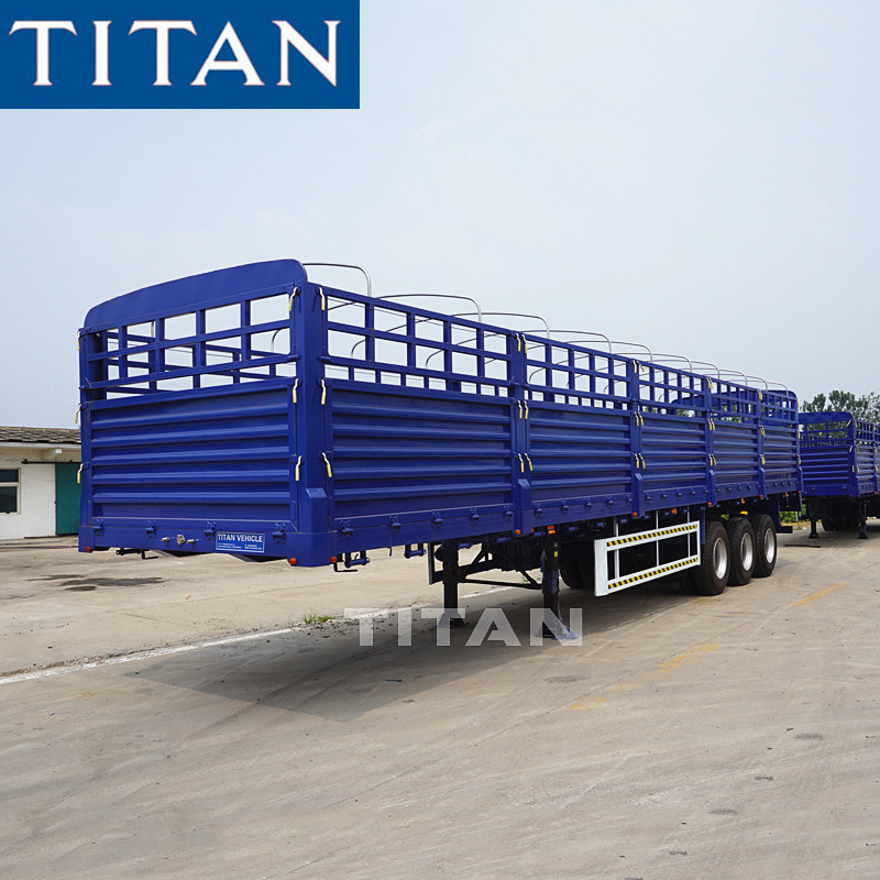 TITAN Farm Sugar Cane Harvest Stake Fence Cargo Semi Trailers supplier