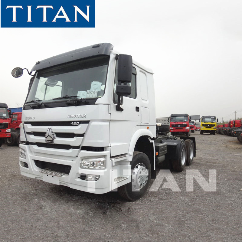 TITAN most popular 371hp Sinotruk 6X4 Howo tractor truck head for sale supplier