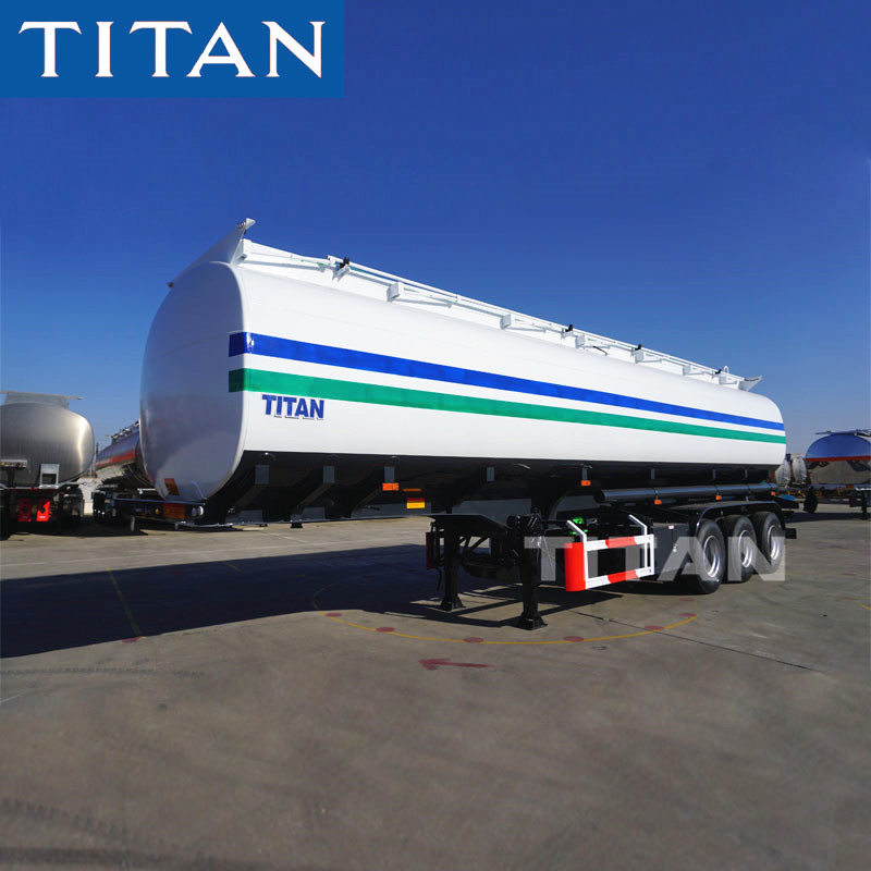 Fuel oil tri axle tanker trailer 50000 liters Large capacity , fuel tank semi trailer supplier