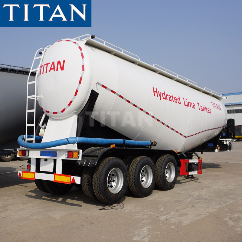 TITAN 3 axle 30/35cbm V type silobas bulk cement truck dimensions