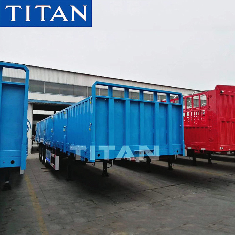 High Drop Side Wall Board Semi Trailer for Container or Cargo supplier