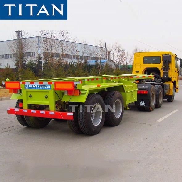 Multi Function 40 Tons 20ft Skeletal Container Trailer Chassis supplier