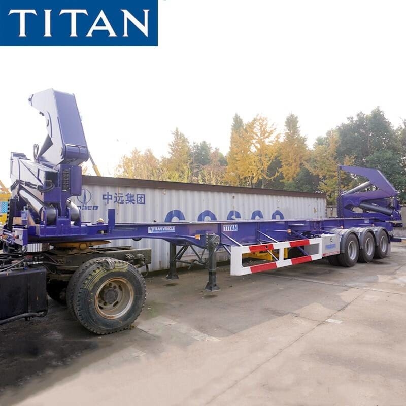 45T Side Loader Container Transport Truck Trailer Price for Sale in Papua New Guinea supplier