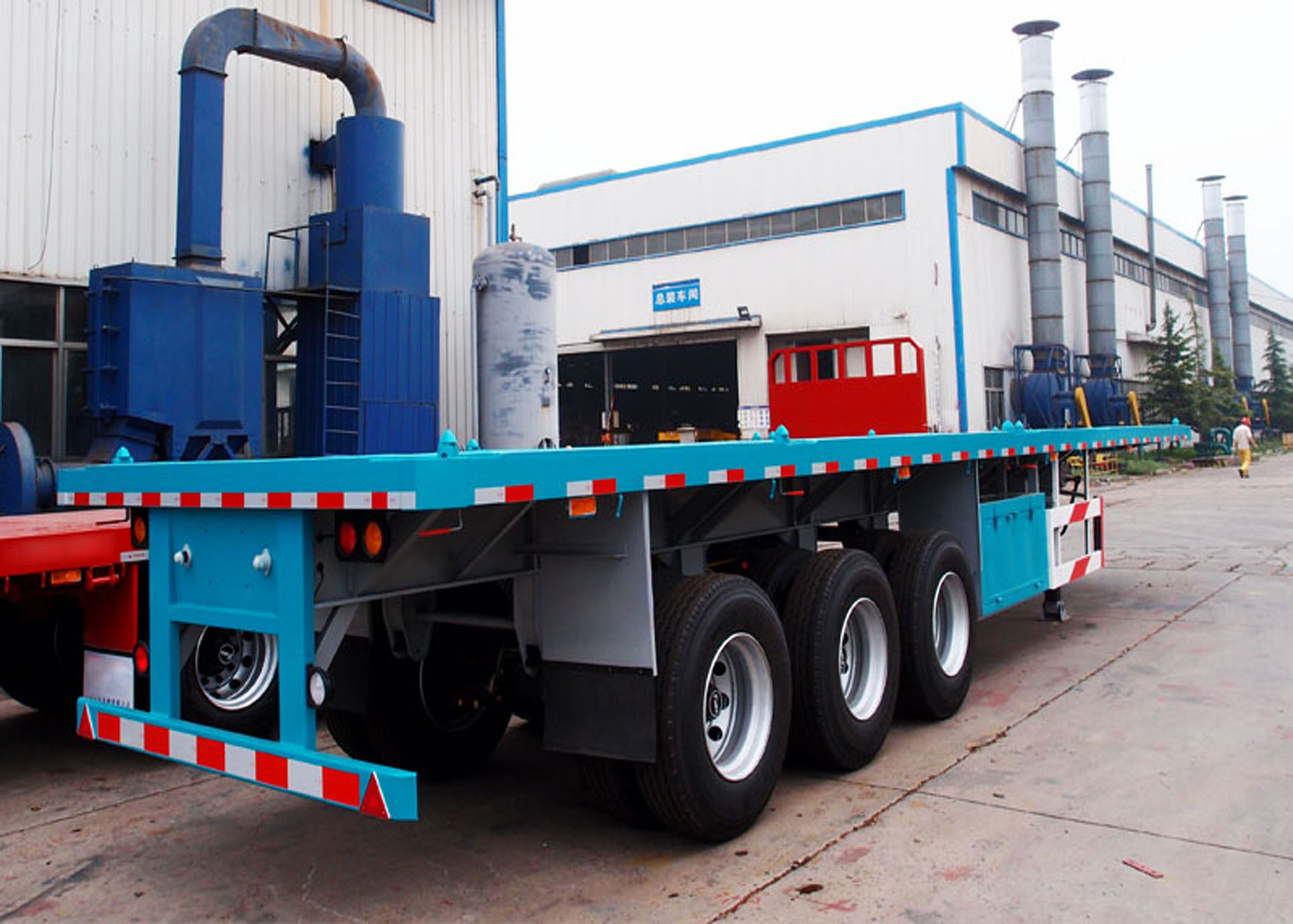 40 FT Container Transport Flat Bed Semi Trailer For Sale 