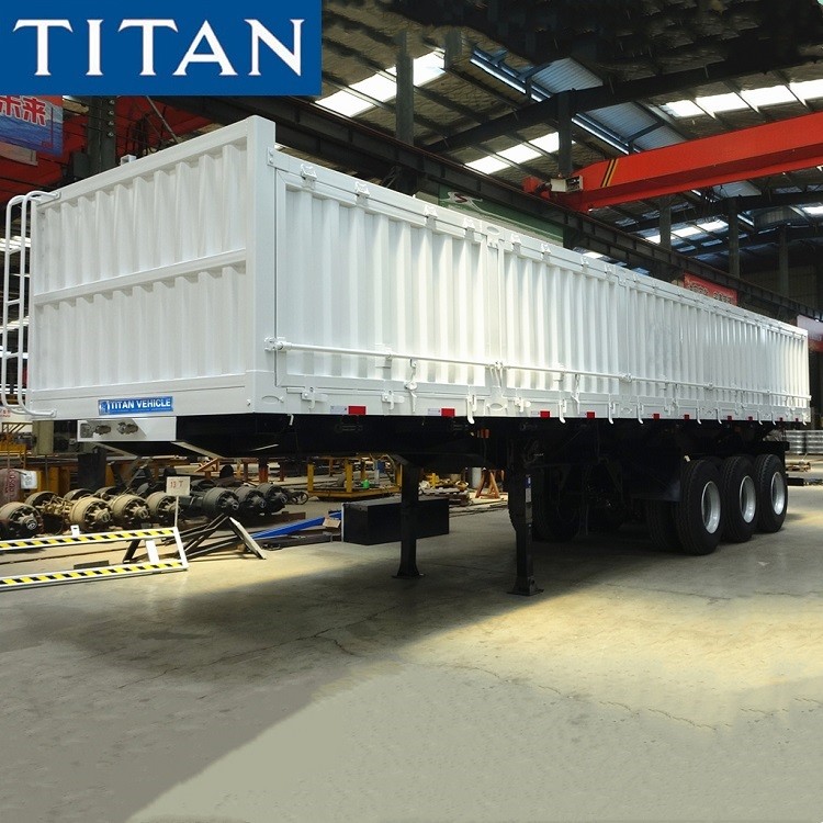 40f tri axle trailers with dropsides cargo truckTITAN Vehicle