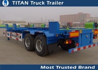 High Strength Steel 2 axles 45ft terminal container trailers chassis Low Maintenance supplier