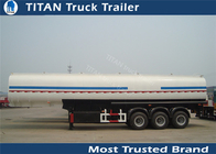 Mechanical / air / bogie suspension petroleum tanker trailer with Reinforced ladder supplier