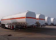 Custom volume gasoline diesel petroleum tank trailers , water transport trailer supplier