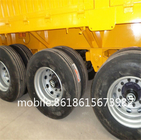 50 Tons tri - axle dry cargo Flatbed Semi Trailer For Container Transport supplier