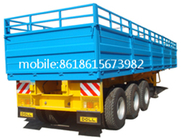 Tri axle side wall twist locks 40ft Flatbed Semi Trailer with dropping side walls supplier