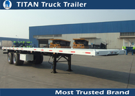 40 Foot tandem flatbed trailer bogie suspension WABCO or Haldex Brake system supplier