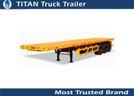 T700 steel Strong trailer frame 40foot Flatbed Semi Trailer with 12 pcs Contact lock supplier