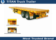 Custmozied 2 axles Flatbed Semi Trailer 40ft with 12pcs container lock supplier
