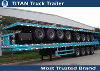 Airbag suspension 70 tons 42 foot Flatbed Semi Trailer equipment with 4 axles supplier