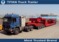 1 - 5 Axle Heavy Haul Trailers , Semi Dolly Trailer 150 Ton for heavy duty transports supplier