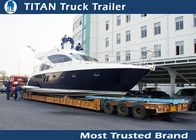 High strength 3 Axle low bed Heavy Haul Trailers For Heavy Boat Transportation supplier